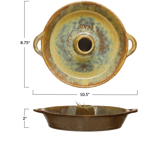 Stoneware appetizer dish - Picture 3 of 3